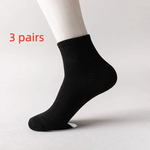 Load image into Gallery viewer, 10 Pairs of Men's Mid-Calf Socks Cotton Socks for All Seasons, Solid Color and Versatile