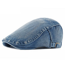 Load image into Gallery viewer, Japanese-Style Denim Newsboy Cap for Men Fashion Retro Hat Versatile Korean-Style Beret Casual Newsboy Cap for Women Trendy
