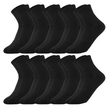 Load image into Gallery viewer, 10 Pairs of Men's Mid-Calf Socks Cotton Socks for All Seasons, Solid Color and Versatile