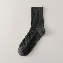 Load image into Gallery viewer, Mens Socks Casual Fashion Men Business Male Breathable Elastic Cotton Long Socks Solid Color Black Blue Gray Socks Autumn Winter